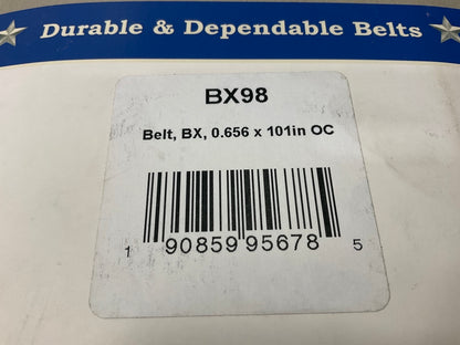 D&D BX98 Cogged Industrial Accessory Drive Belt, 5/8'' X 101''