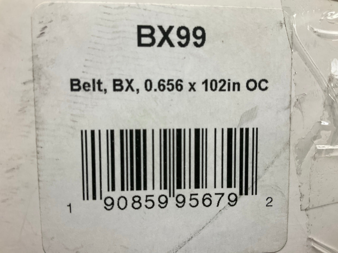 D&D BX99 Cogged Industrial Accessory Drive Belt - 5/8'' X 102''
