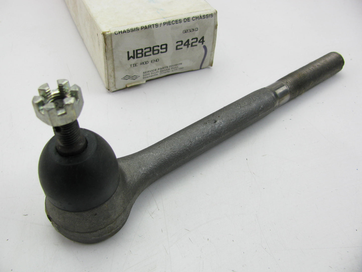 Dana WB269-2424 Inner Steering Tie Rod End - ES2020L, 269-2424, ES2020RL