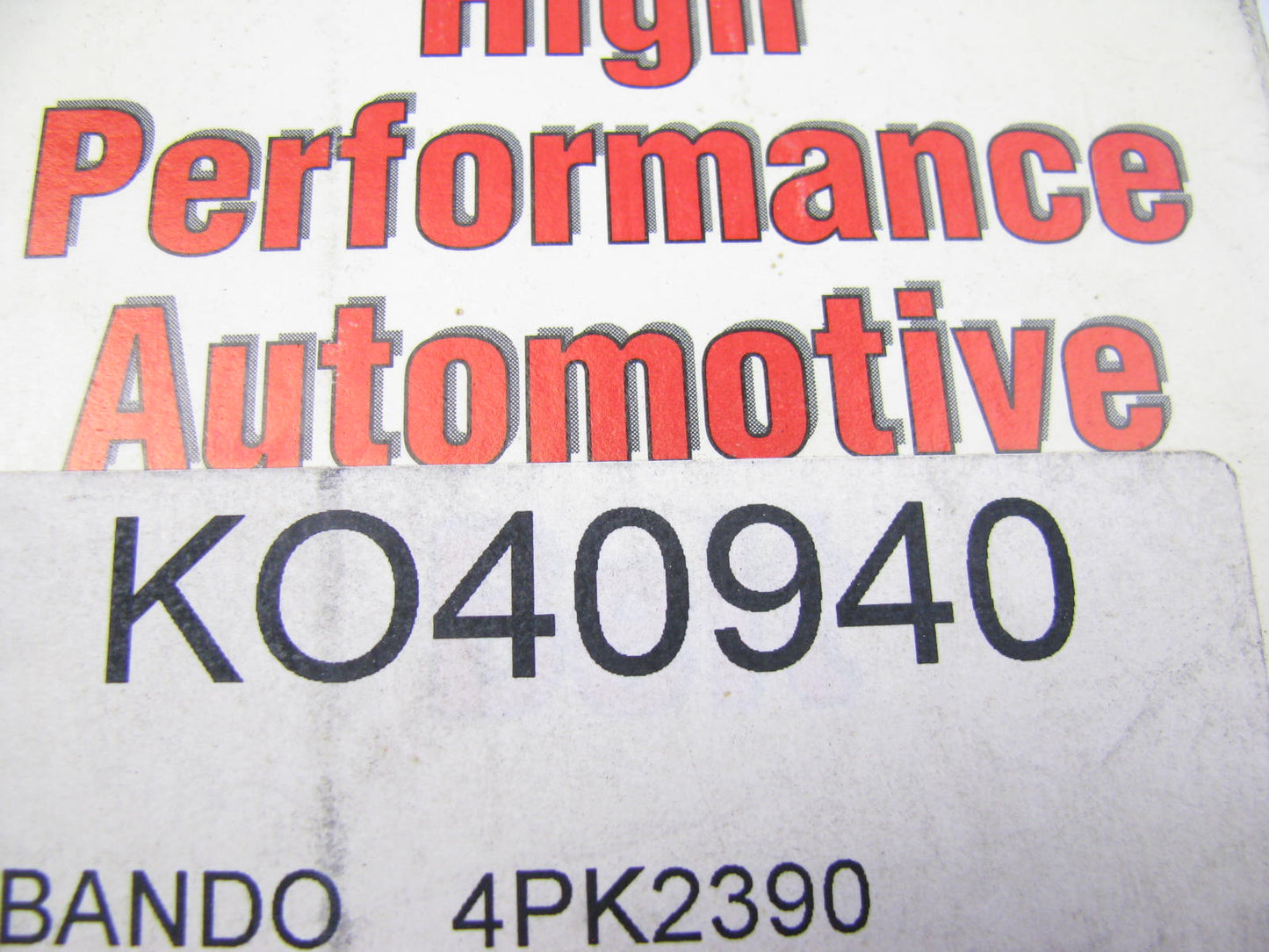 Dash4 K040940 Serpentine Belt - 0.56'' X 94.50'' - 4 Ribs