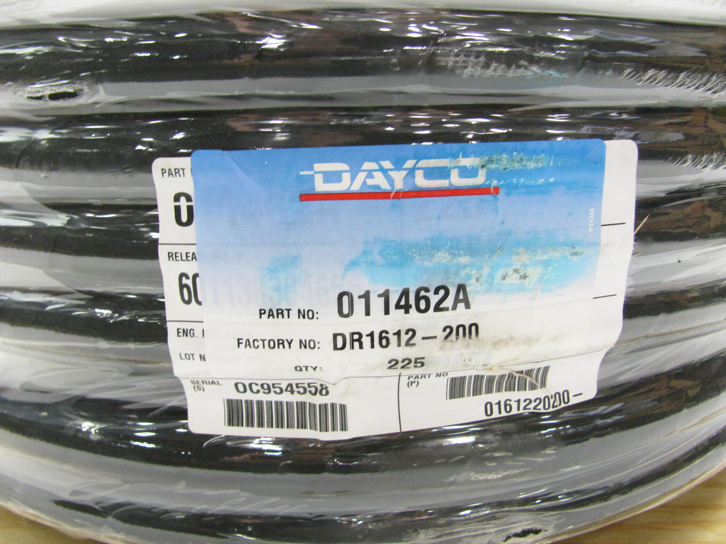 225 FEET LONG - 3/4'' Dayco 011462A DR16 Hydraulic Hose SAE 100R16 2250PSI