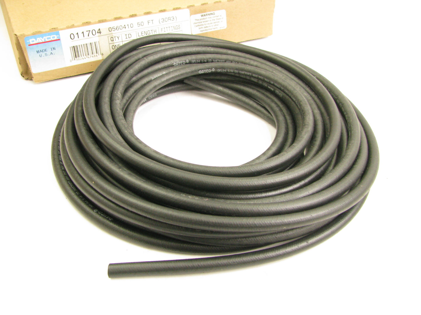 Dayco 011704 Low Pressure Fuel Line Hose DFL SAE 30R3 1/4'' ID X 50' Long