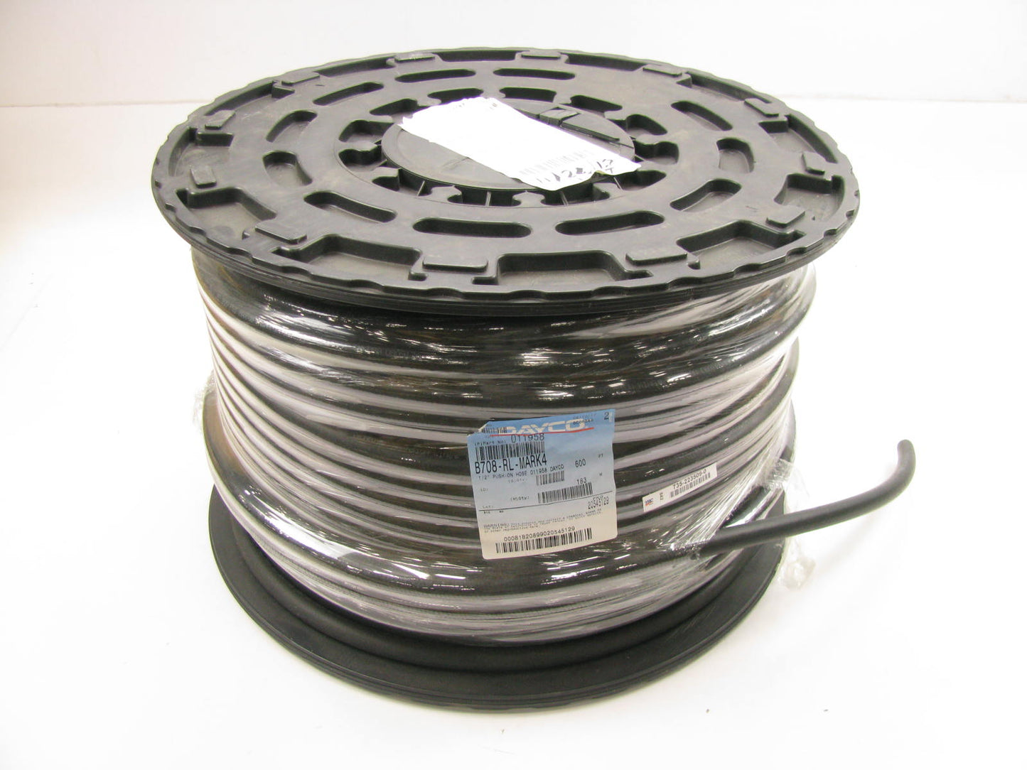 600 FEET - Dayco 011958 300 PSI Hydraulic Hose - DB7 Push On - 1/2'' ID X 600'