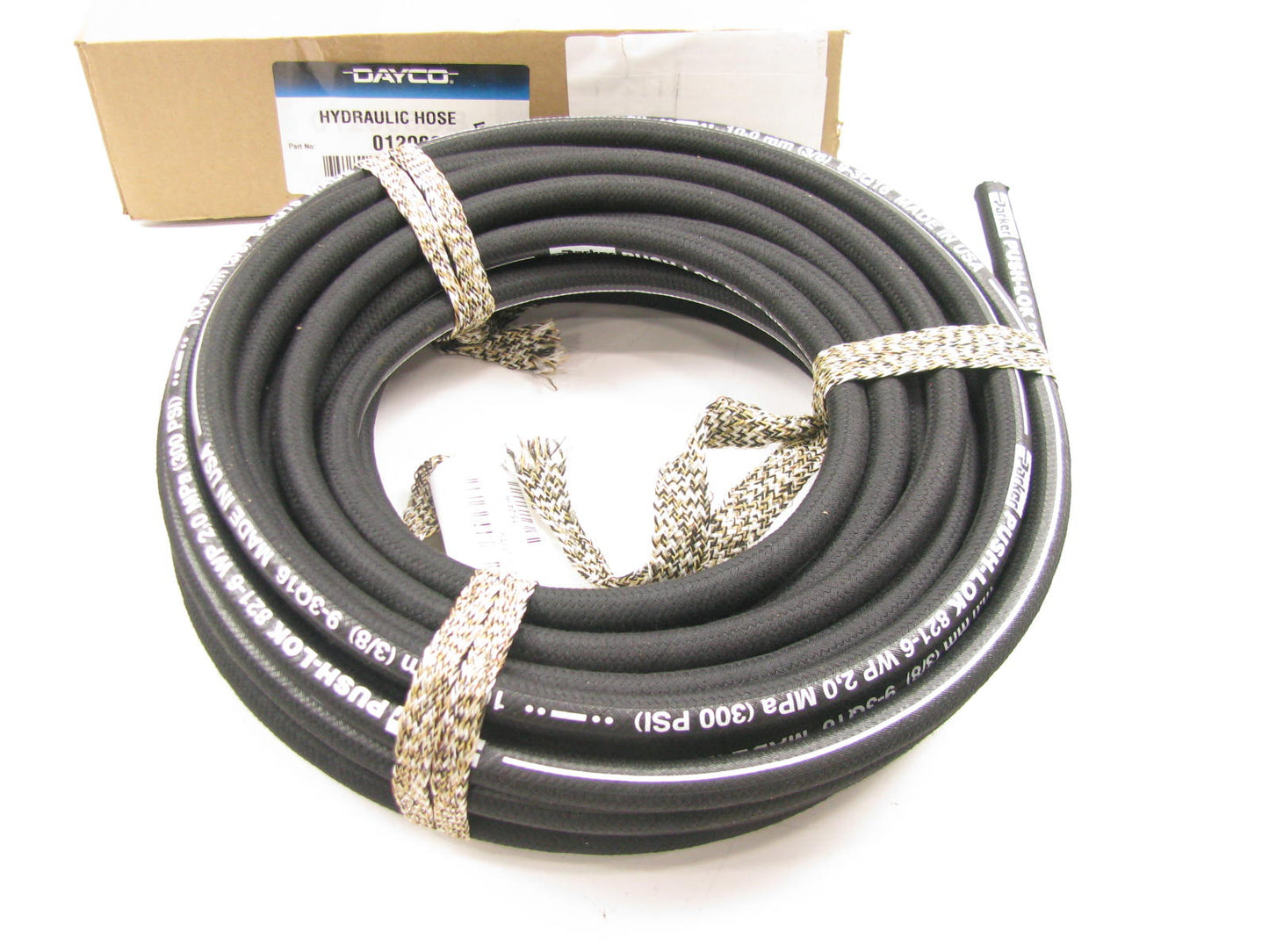 50 FEET - Dayco 012006 Hydraulic Hose DTC Push On - 3/8'', 300 PSI Made In USA