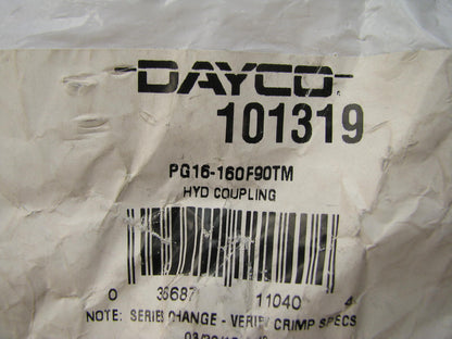 Dayco 101319 Hydraulic Crimp Fitting 90 Degree Female Swivel 1'' Hose ID