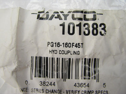 Dayco 101383 Hydraulic Crimp Coupling Fitting 45 Degree Female Swivel 1'' Hose ID