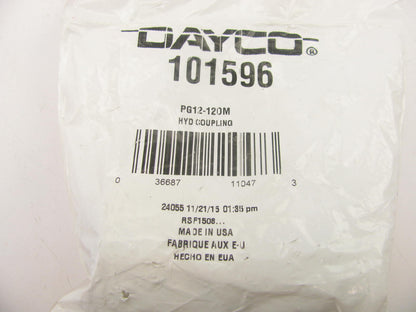Dayco 101596 Hydraulic Crimp Fitting Male O-Ring Face Seal 3/4'' Hose ID