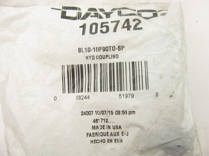 Dayco 105742 Hydraulic Beadlock Fitting 90 Fem. Swivel O-Ring W/ Port BL1323-3
