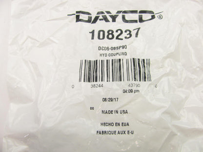 Dayco 108237 Hydraulic Crimp Fitting 90 Block Male Swivel NPTF 3/8'' Hose ID