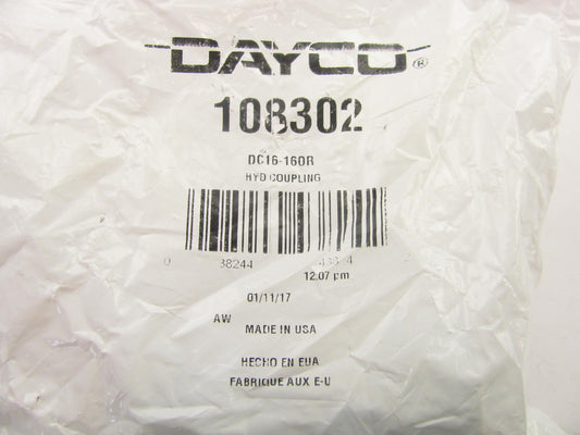 Dayco 108302 Hydraulic Crimp Fitting Male O-Ring Boss 1'' Hose ID G25120-1616