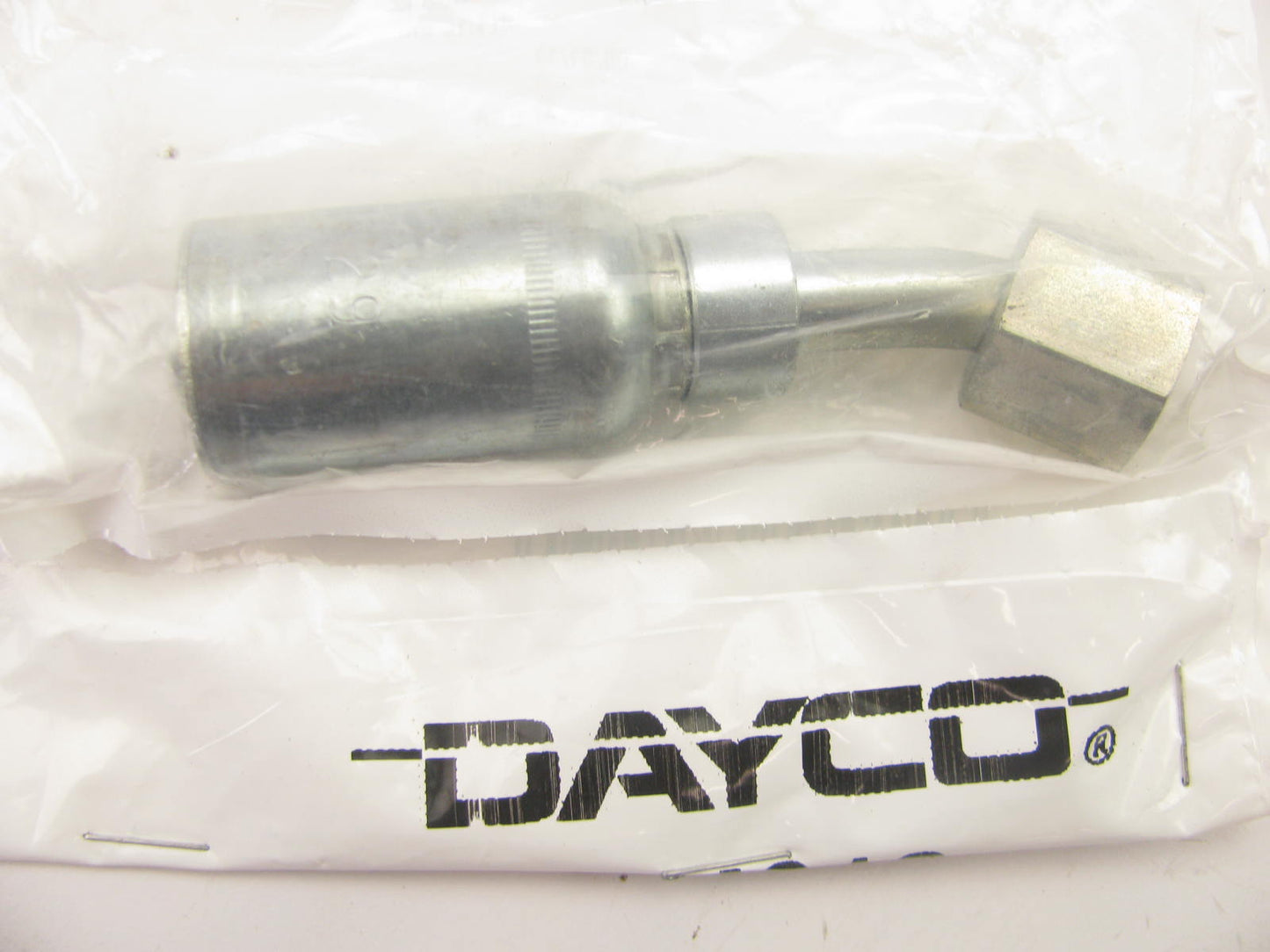 Dayco 108370 Hydraulic Crimp Fitting 45 Female Swivel 45 Flare 3/8'' Hose ID