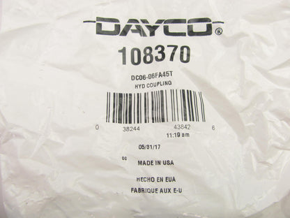 Dayco 108370 Hydraulic Crimp Fitting 45 Female Swivel 45 Flare 3/8'' Hose ID