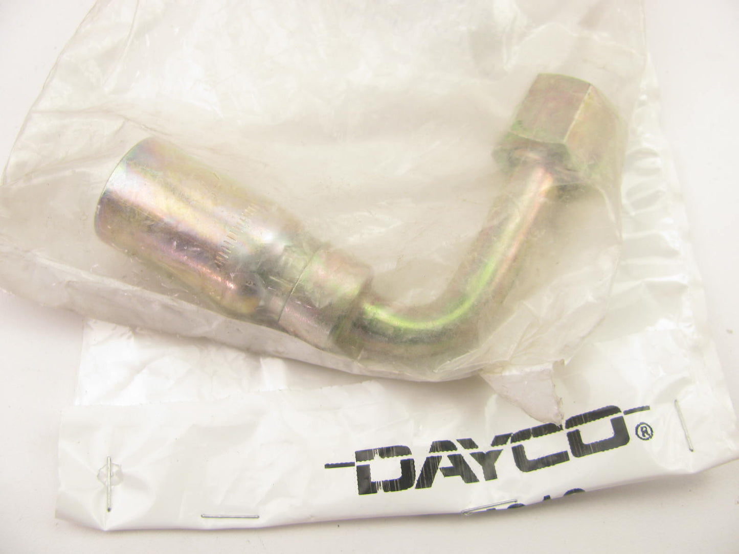 Dayco 108987 Hydraulic Crimp Fitting 90 Degree Female Swivel O-Ring 1/2'' Hose ID