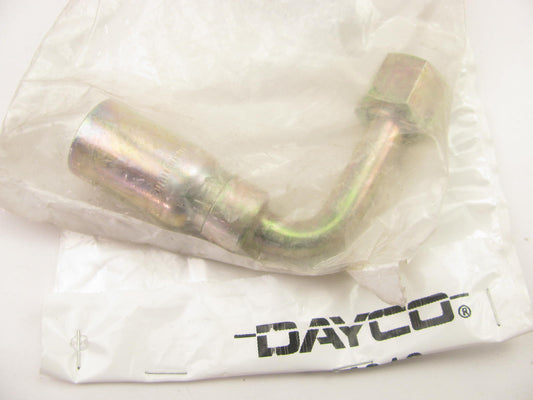 Dayco 108987 Hydraulic Crimp Fitting 90 Degree Female Swivel O-Ring 1/2'' Hose ID