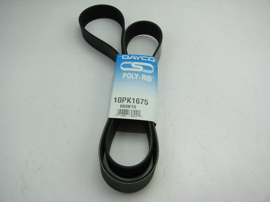 Dayco 10PK1675 Serpentine Belt - 1.367'' X 66.00'' X 10 Ribs