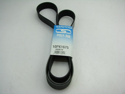 Dayco 10PK1675 Serpentine Belt - 1.367'' X 66.00'' X 10 Ribs - 4100660