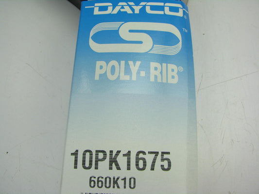 Dayco 10PK1675 Serpentine Belt - 1.367'' X 66.00'' X 10 Ribs