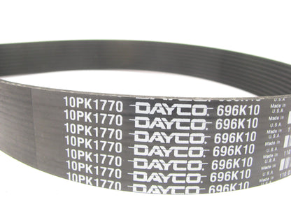 Dayco 10PK1770 Serpentine Belt 1.4'' Long .175'' Width 10 Ribs 696K10