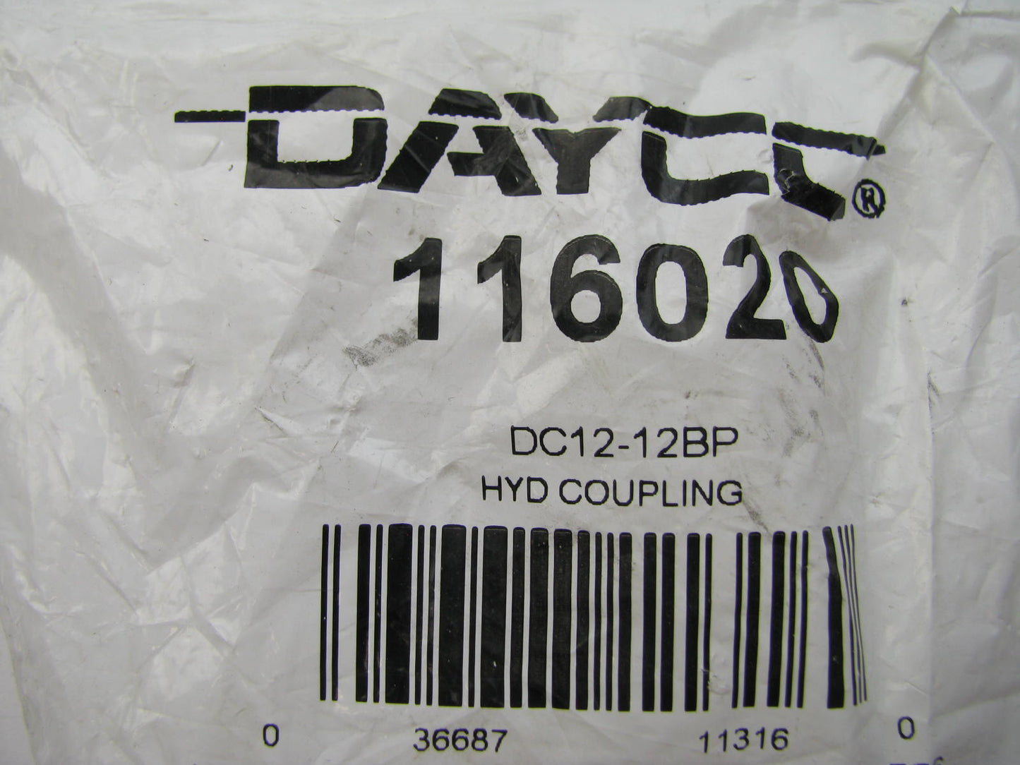 Dayco 116020 Hydraulic Crimp Fitting Coupler Male BSPP DIN 3852 3/4'' Hose ID