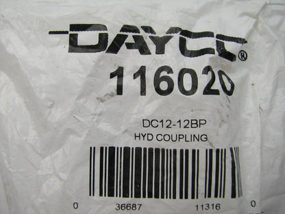 Dayco 116020 Hydraulic Crimp Fitting Coupler Male BSPP DIN 3852 3/4'' Hose ID