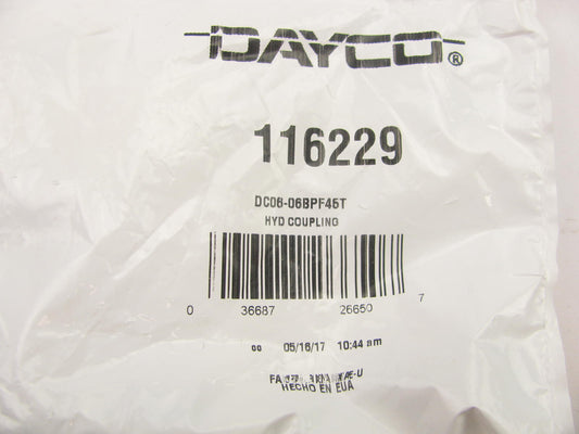 Dayco 116229 Hydraulic Fitting BSPP 45 Degree Female Swivel Male 60 Cone 3/8''