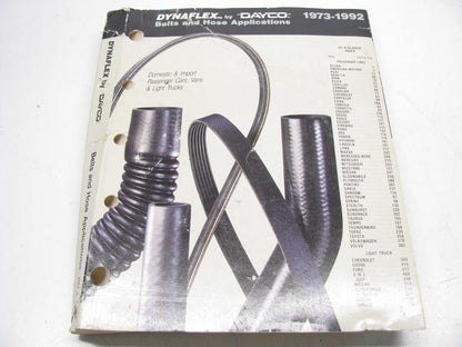 Dayco 124624 Belts And Hose Applications Catalog 1973-1992 - 537 Pages