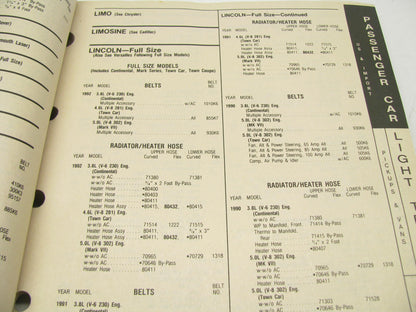 Dayco 124624 Belts And Hose Applications Catalog 1973-1992 - 537 Pages