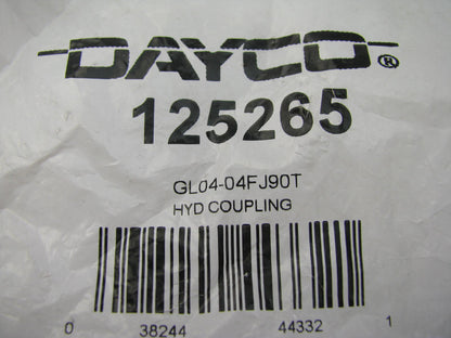 Dayco 125265 Hydraulic Reusable Fitting 90 Female Swivel 37 Flare JIC 3/16 Hose