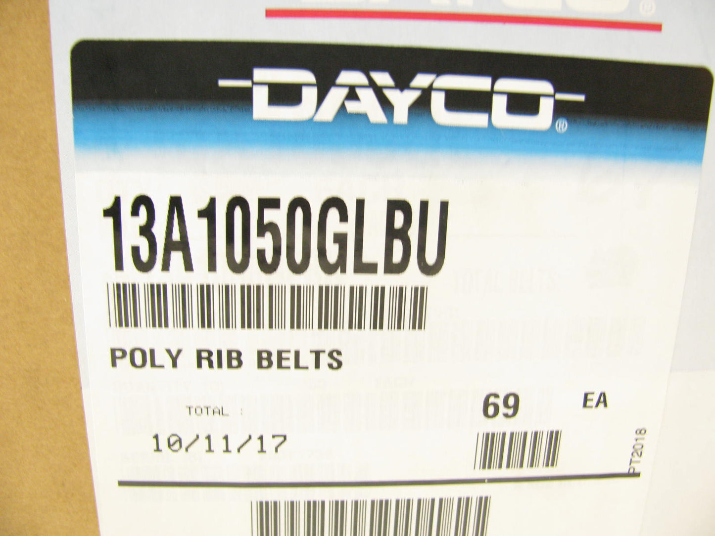 Dayco 13A1050GL Accessory Drive Belt - 13mm X 1050mm - 36 Degree