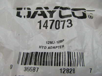 Dayco 147073 Hydraulic Fitting Metric BSP Male To Male 37 Degree