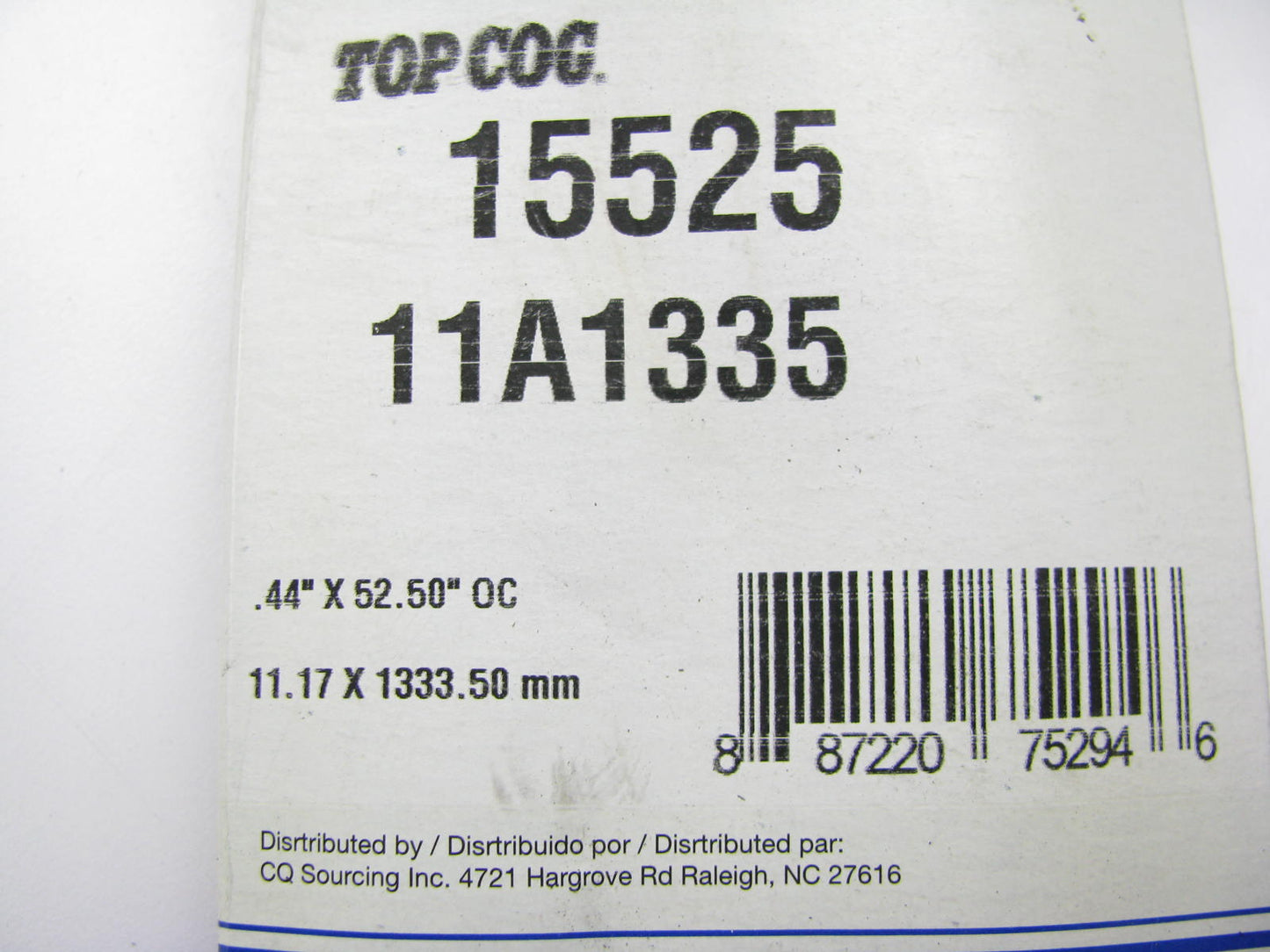 Dayco 15525 Accessory Drive Belt - 0.44'' X 52.50'' - 36 Degree