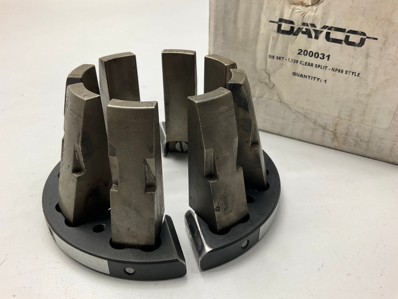 USED #1 - Dayco 200031 Die Set - 1.730 Clear Split - DE30 DE60 DE100 EC30 NP60