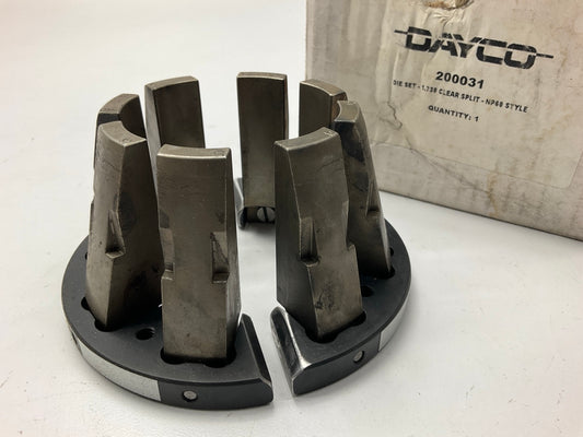 USED #1 - Dayco 200031 Die Set - 1.730 Clear Split - DE30 DE60 DE100 EC30 NP60