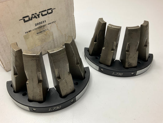 USED #2 - Dayco 200031 Die Set - 1.730 Clear Split - DE30 DE60 DE100 EC30 NP60