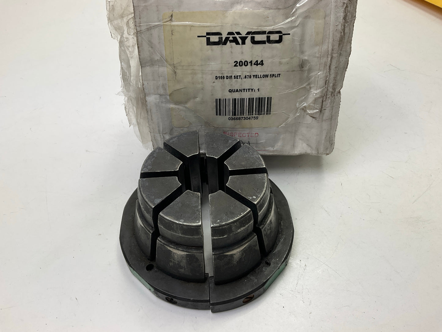 USED #1 - Dayco 200144 Yellow Die Set, 0.670 For D105 D165 Hydraulic Crimper