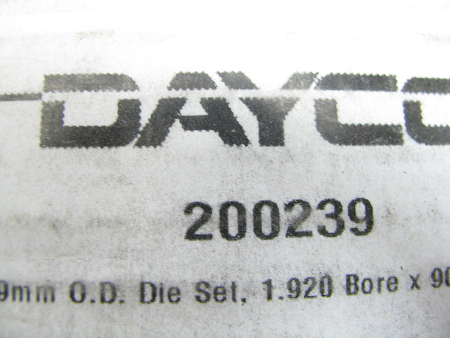 Dayco 200239 1.920 Bore X 90mm Long Die Use With CC4-50 - 99S-1920-90