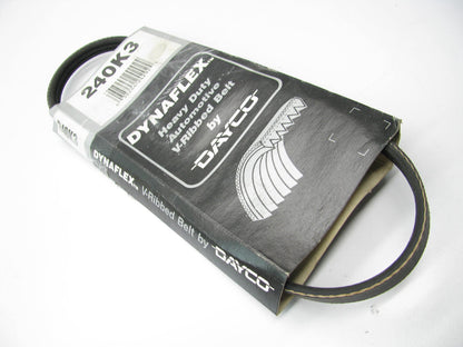 Dayco 240K3 Serpentine Belt - 0.42'' X 24.50'' - 3 Ribs