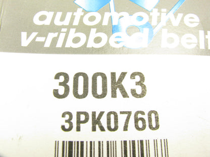 Dayco 300K3 Serpentine Belt  0.42'' X 30.50'' - 3 Ribs