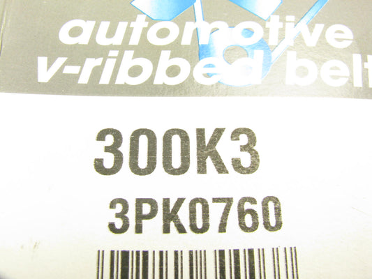 Dayco 300K3 Serpentine Belt  0.42'' X 30.50'' - 3 Ribs