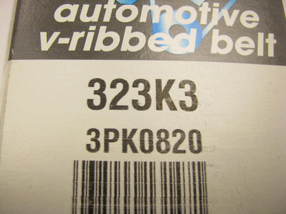 Dayco 323K3 Serpentine Belt - 0.42'' X 32.915'' - 3 Ribs