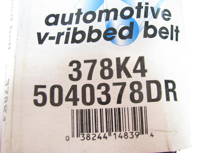 Dayco 378K4 Serpentine Belt - 0.56'' X 38.00'' - 4 Ribs