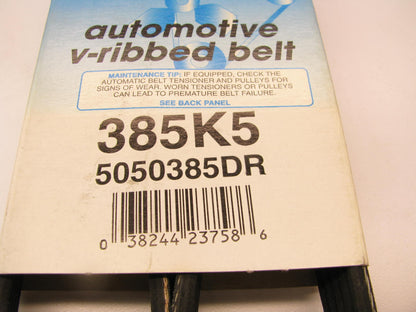 Dayco 385K5 Serpentine Belt - 0.68'' X 38.58'' - 5 Ribs