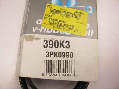 Dayco 390K3 Serpentine Belt - .42'' X 39.625'' - 3 Ribs