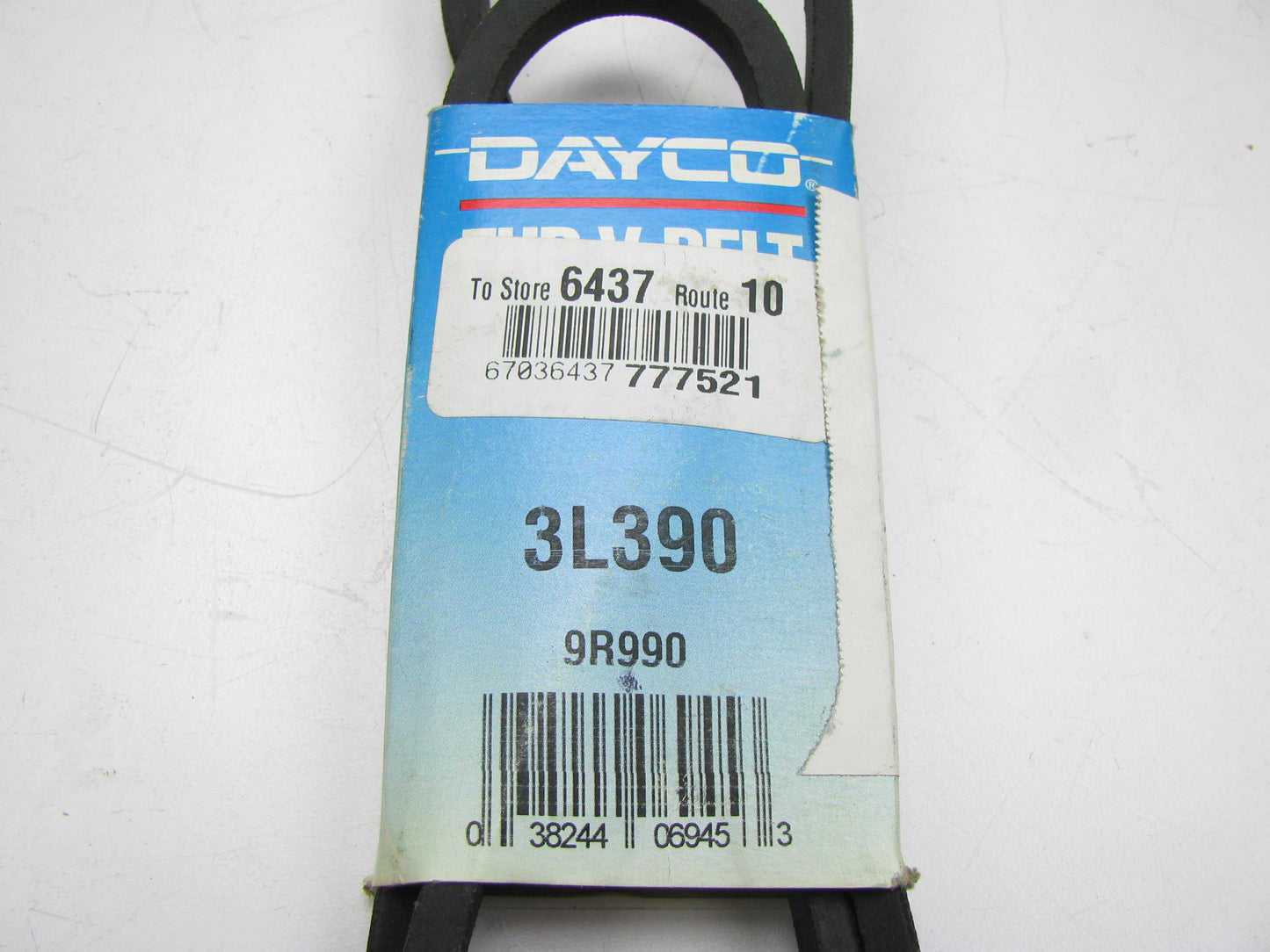 Dayco 3L390 Lawn & Garden Power Equipment Accessory Drive Belt - 3/8'' X 39''