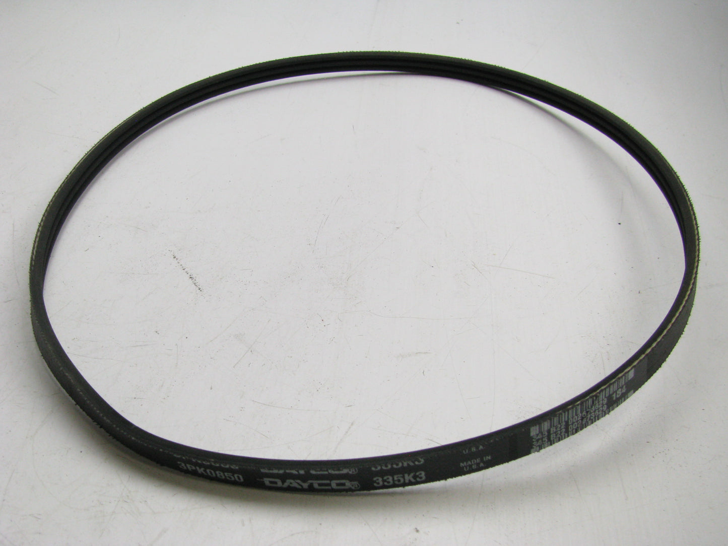 Dayco 3PK0850 Serpentine Belt - 0.42'' X 34.02'' - 3 Ribs