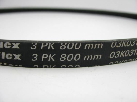 Dayco 3PK800 Serpentine Belt - 0.42'' X 31.50'' - 3 Ribs