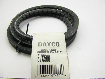 Dayco 3VX500 Industrial Accessory Drive VX-Wedge Belt - 0.41'' X 50.42''