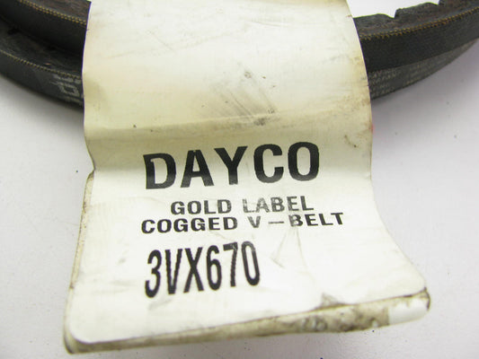 Dayco 3VX670 Industrial Accessory Drive VX-Wedge Belt - 0.41'' X 67.42''