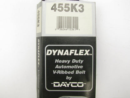 Dayco 455K3 Serpentine Belt  For 1989-1990 Nissan 240SX 2.4L-L4
