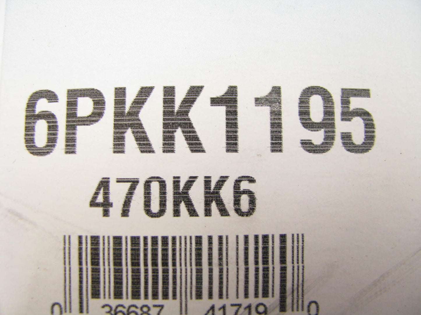 Dayco 470KK6 Double Sided Serpentine Belt